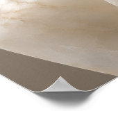 Alabaster-Falten-Kunstprint Poster (Ecke)