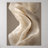 Alabaster-Falten-Kunstprint Poster (Vorne)