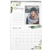 Alabaster Floral | 12 Foto - Kalender mit Anmerkun (Feb 2027)