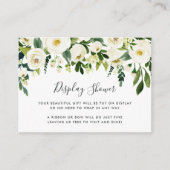 Alabaster Floral Display Showkarte Begleitkarte (Vorderseite)