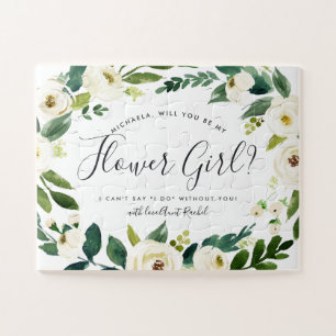 Alabaster Floral Personalisiert sei mein Blumenm Puzzle