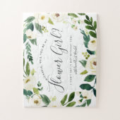 Alabaster Floral | Personalisiert sei mein Blumenm Puzzle (Vertikal)