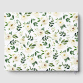 Alabaster Floral Wedding Gästebuch (Rückseite)