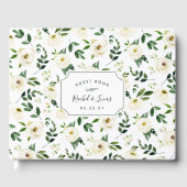 Alabaster Floral Wedding Gästebuch (Vorderseite)