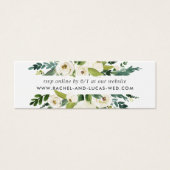 Alabaster Floral Wedding Website RSVP Cards (Vorderseite)