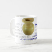 Alabaster-Glas-Tasse Kaffeetasse (Vorderseite Links)