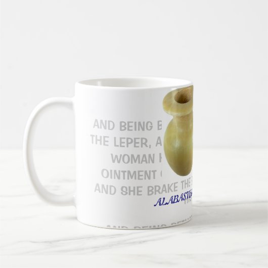 Alabaster-Glas-Tasse Kaffeetasse (Links)