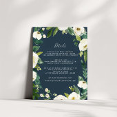 Alabaster Guest Information Card Begleitkarte