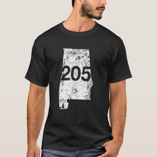 Alabaster Hoover Birmingham Area Code 205 Shirt, A T-Shirt (Vorderseite)