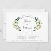 Alabaster Laurel Probe Dinner Einladung (Vorderseite)