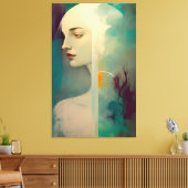 Alabaster Leinwanddruck (Insitu (Wohnzimmer))