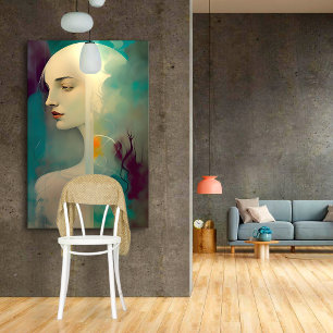 Alabaster Leinwanddruck