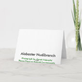 Alabaster Nudibranch - Cards Feiertagskarte (Rückseite)