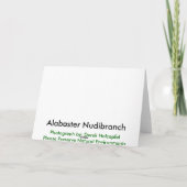 Alabaster NudiBranch - Karten (Rückseite)
