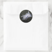 Alabaster Nudizweigsticker Runder Aufkleber (Tasche)
