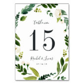 Alabaster | PERSONALISIERTE TISCHNUMMER (Vorderseite)