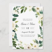 Alabaster Save the Date Card (Vorderseite)