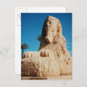 Alabaster Sphinx, New Kingdom Postkarte (Vorne/Hinten)