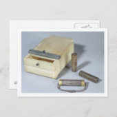 Alabaster- und Bronze- und Silberzylinder, Siegel Postkarte (Vorne/Hinten)