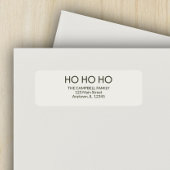 Alabaster White "HO HO HO HO" Rücksendeadresse Lab