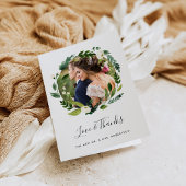 Alabaster Wreath | Hochzeitsszenario Foto Vielen D Dankeskarte