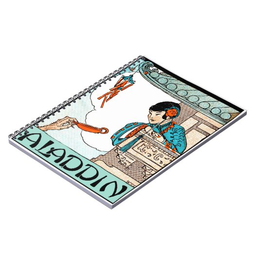 Aladdin Chinese Vintag Magic Lantern Notizblock (Linke Seite)
