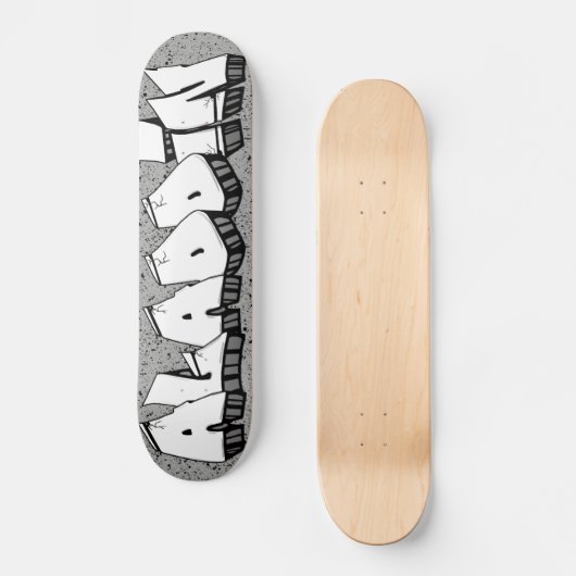 ALADDIN GRAFFITI NAME SKATEBOARD CUSTOM SKATE DECK (Vorderseite)