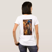 Aladdin & jasmin desigen t shurt T-Shirt (Schwarz voll)