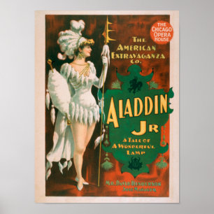 Aladdin Jr. Erzählung eines wunderbaren Lampenthea Poster