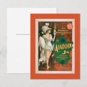 Aladdin Jr. Erzählung eines wunderbaren Lampenthea Postkarte (Vorne/Hinten)