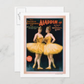 Aladdin Jr. Erzählung eines wunderbaren Lampenthea Postkarte (Vorne/Hinten)