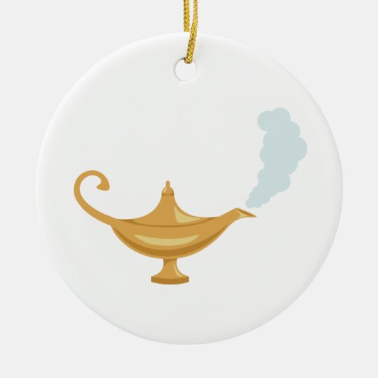Aladdin-Lampe Keramik Ornament (Vorne)