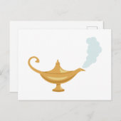 Aladdin-Lampe Postkarte (Vorne/Hinten)
