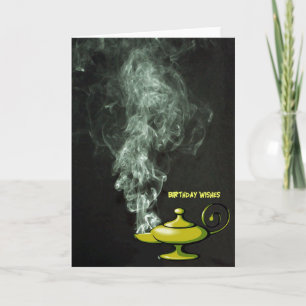 Aladdin’s Lamp Birthday Card Karte