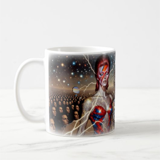 Aladdin Sane Cosmic Lightning Sternenmeer Tasse (Links)