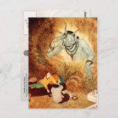 Aladdin und das Efrite Postkarte (Vorne/Hinten)