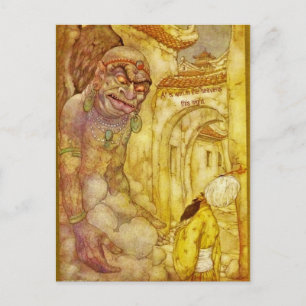 Aladdin und das Magic Lamp   Postkarte