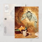 Aladdin und der Efrite Postkarte (Vorne/Hinten)