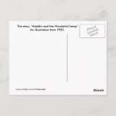 Aladdin und die wunderbare Lampe Postkarte (Rückseite)