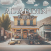 Aladdin Wyoming 3 Zoll Vinyl Sticker (Vorderseite)