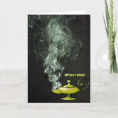 Aladdin's Lamp Birthday Card Karte (Vorderseite)