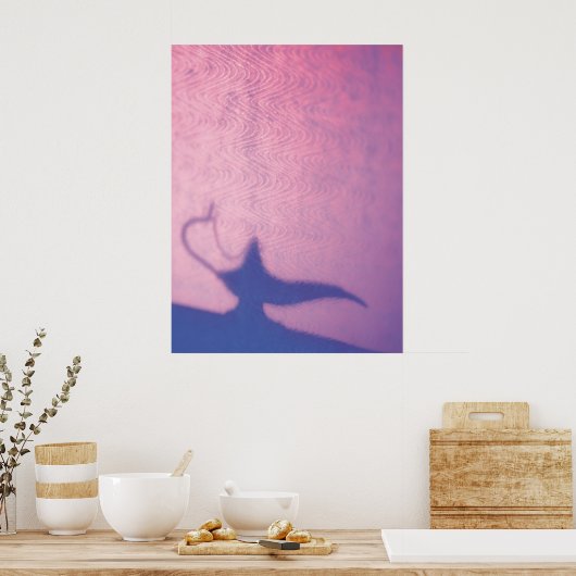 Aladdin's Lamp Pink und Lila Poster (Küche)