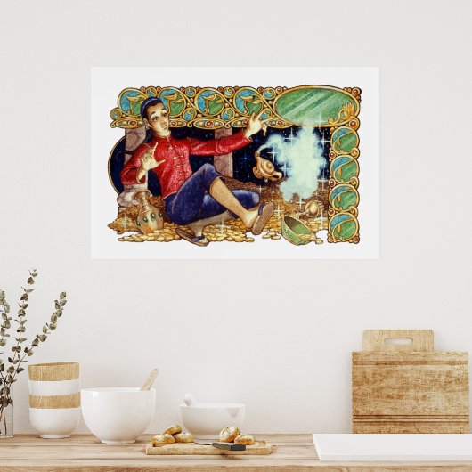 Aladdin's Lampe Print Poster (Küche)