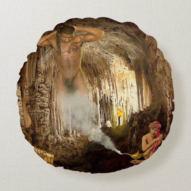  Aladdin's Lover Rundes Kissen (Vorderseite)