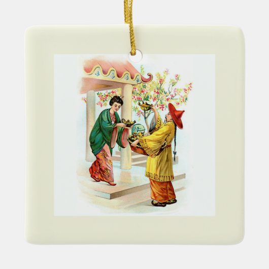 Aladins Lampe Keramikornament (Vorderseite)