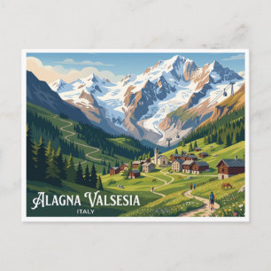 Alagna Valsesia Italien Postkarte
