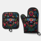 Alaha Ashur Oven Mitt und Pot Holders Ofenhandschuh & Topflappen-Set (Vorderseite)