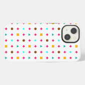 Alaia Multicolor Form Pattern iPhone Hülle (Rückseite (Horizontal))
