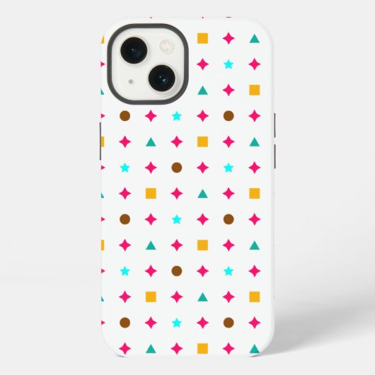 Alaia Multicolor Form Pattern iPhone Hülle (Rückseite)