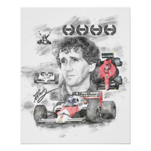 Alain Prost Poster
